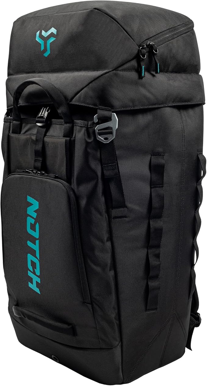 Notch Hauler Free-Standing Backpack 70 Liter Carrying Capacity Integrated Helmet Compartment 4 Gear Handles Sculpted Shoulder Straps Weather-Resistant 1680 Denier Fabric (99715)