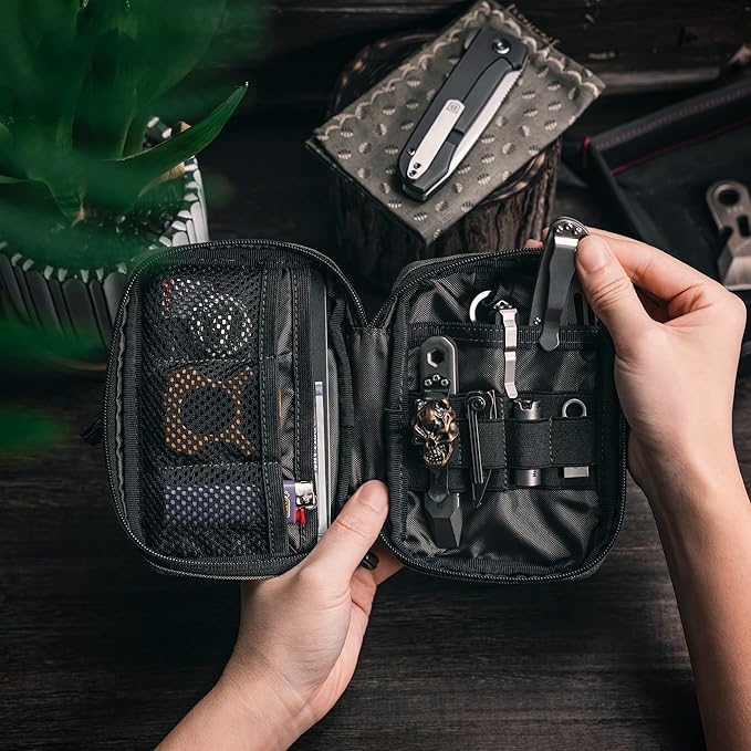 TACTICAL GEEK Block E2.0 EDC Compact Waist Multi-Purpose Molle Pouch Organizer Green