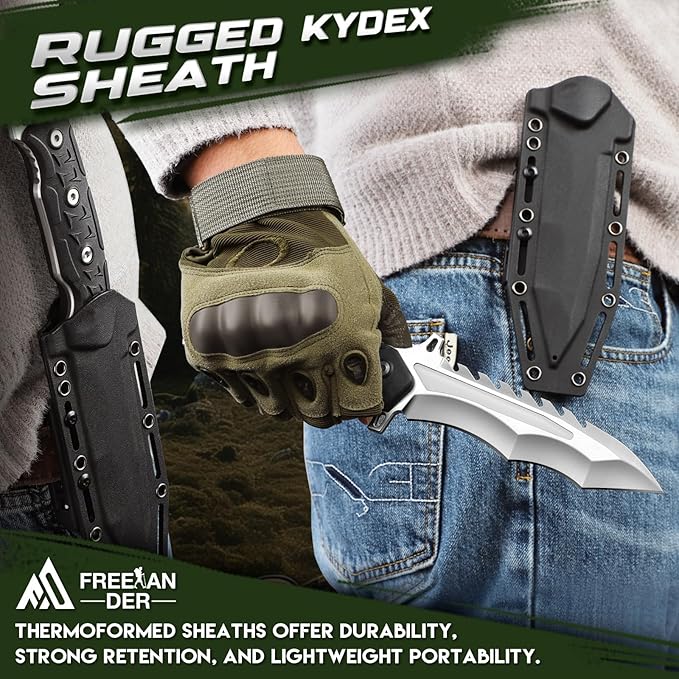 Freelander Fixed Blade Knife Bundle with Camping Axe
