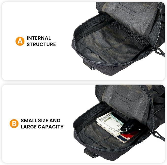 EXCELLENT ELITE SPANKER Tactical EDC Pouch Molle Utility Tool Pouches Gadget Organizer Pocket Waist Belt Bag