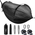 Lulladle Camping Hammock - (Double/Single) Hammock Portable with Tree Straps and with Mosquito NetNylon Hanging Hammock Easy Setup and Pack for Outdoor Hiking and Backyard