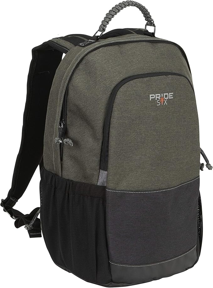 Allen Company Pride6 Camp Pack with Laptop and Pocket Multiple External and Internal Pockets No Rub Neck Panels 17 Inch/1607 Cubic inches / 26 L Green