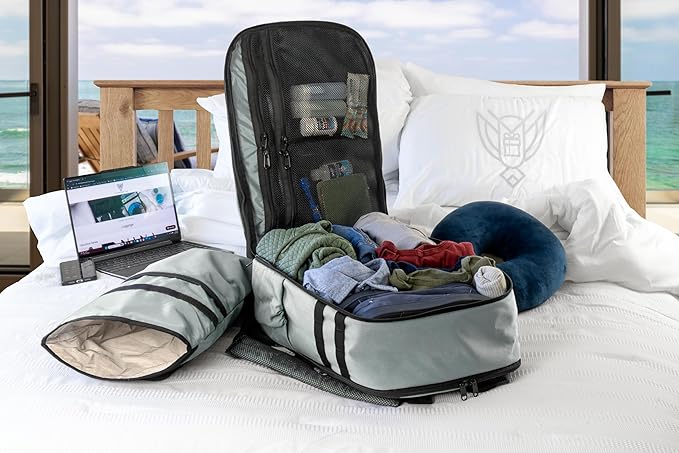 Xtreme Sight Line ~ Large Backpack ~ 16 Laptop Backpack with Removable Faraday Sleeve ~ Heavy-Duty Foam Padded &amp Multiple Large Compartments ~ 1000D Nylon/Spacer Mesh ~ Silver