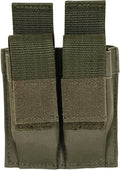 Fox Outdoor Products Pistol Quick Deploy Dual Mag Pouch Olive Drab