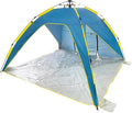 Bliss Hammocks BHT-A39-BY Pop-Up Beach Tent w/Carry Bag for Easy Travel Sun Protection &amp Wind Resistant Waterproof Lightweight Durable Blue and Yellow