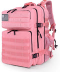 LUPU TACTICAL 45L Backpack for Men and Women 3 Days Assault Pack Outdoor Travel Hiking Camping Rucksack with Molle Webbing (Pink)