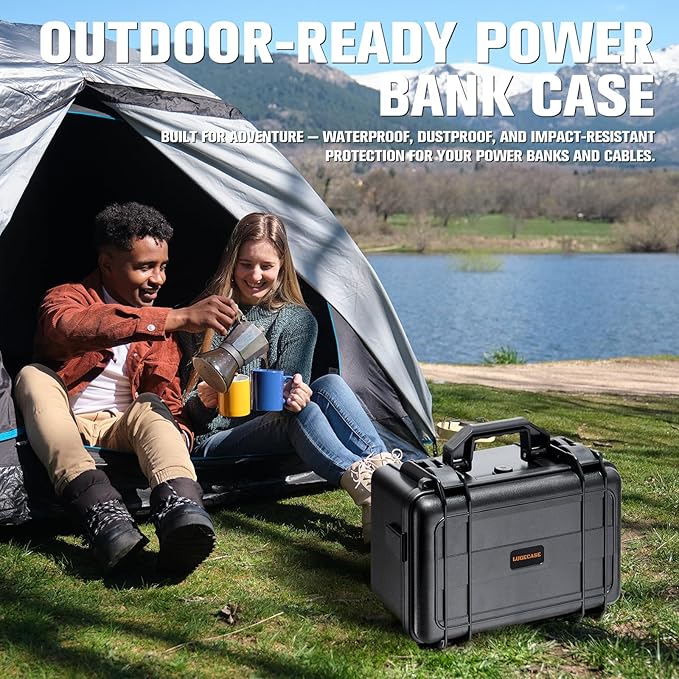 Hard Case for Anker Solix C300 DC - Portable Solar Generator Hard Shell Case: Waterproof Travel Carrying Storage Box for Anker Power Bank Solix C300 DC Power Bank Station - for Campers &amp Adventure