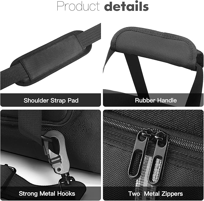 Carrying Case Compatible with DJI Power 1000/1000 V2 with Top/Back Organizer Pockets &amp Cooling Vent Anti-Collision Waterproof Protective Shoulder Bag with Hand Carry for Camping Travel Storage
