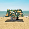 ALAZA Clover Elements St.Patrick's Day Beach Tent Sun Shelter Portable Canopy Sunshade for Outdoor Camping Picnics Backyard Fun 10x9 ft