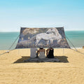 ALAZA Wild Moon Unicorn Beach Tent Sun Shelter Portable Canopy Sunshade for Outdoor Camping Picnics Backyard Fun 10x9 ft