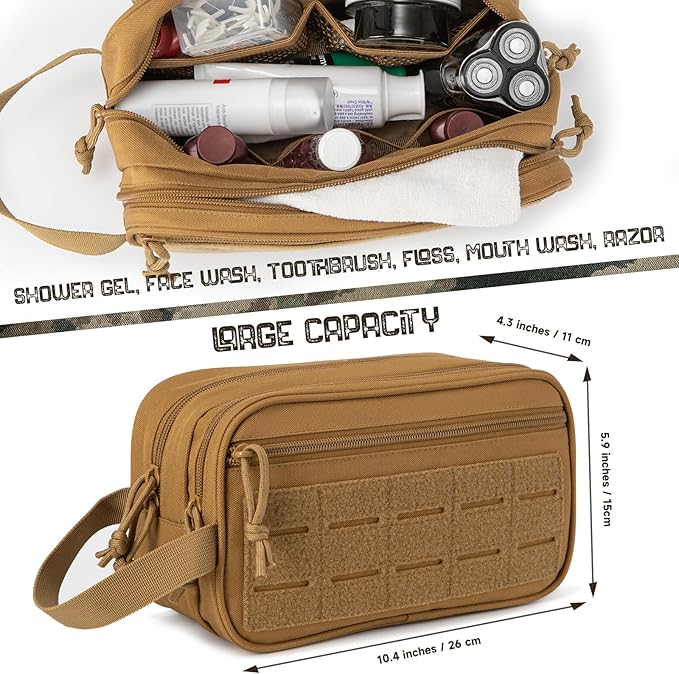 QT&ampQY 45L Tactical backpack Tactical Toiletry Bag