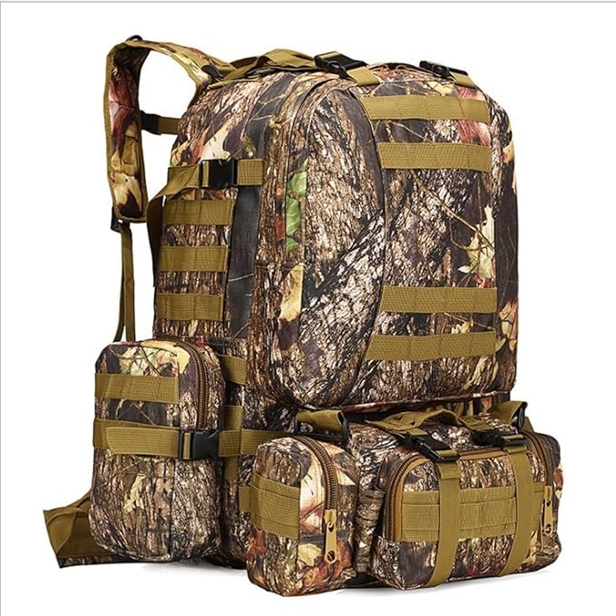 Outdoor Oxford cloth backpack hiking tactical bag hiking combo backpack men's camping travel bag