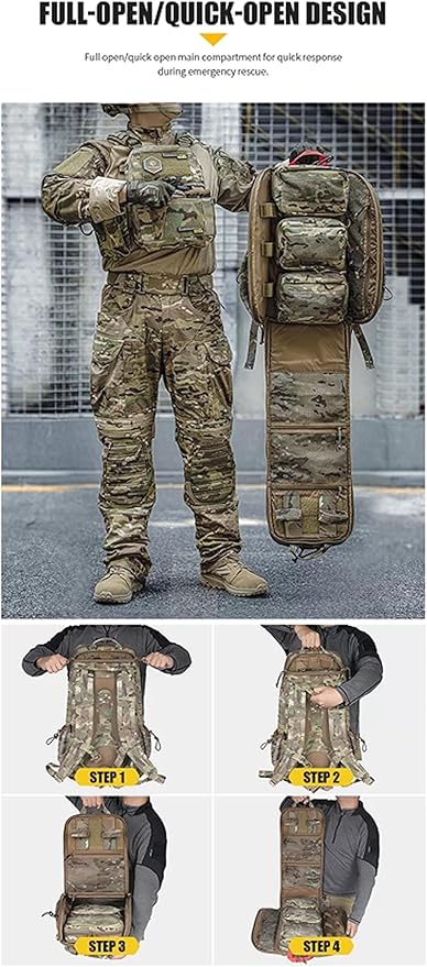 Emersongear Multi-Function Medical Backpack Tactical 30L Shoulder Bag (Multicolor)