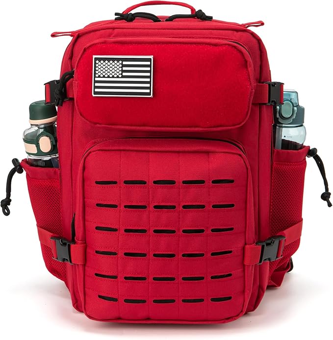 QT&ampQY 25L/45L Military Tactical Backpack For Men Molle Daypack 3 Day Bug Out Bag Hiking Rucksack With Bottle Holder
