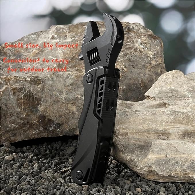 Multi-functional wrench for outdoor camping(Blue)