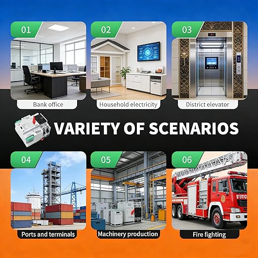 Mini ATS Automatic/Manual Transfer Switch 2P 100A AC110V 2POLE 100amps ATS Dual Power Switch for Home GeneratorDin Rail Mounted Controller Electrical Type RV Fast Transfer