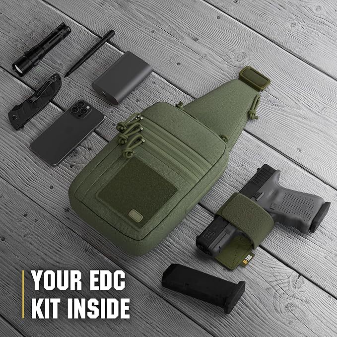 M-Tac CCW Sling Bag for Men &amp Women - EDC Shoulder Bag Tactical - Crossbody Concealed Carry Bag - Mens Chest Pack