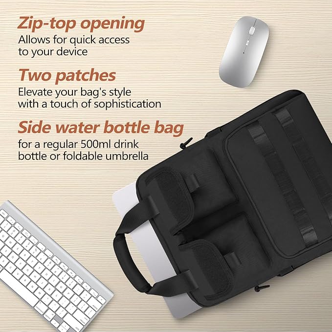 ArcEnCiel 12.9-14.2 Inch Laptop Tactical Messenger Bag Men MOLLE Sling Pack Briefcase Gear Handbags Utility Carry Satchel