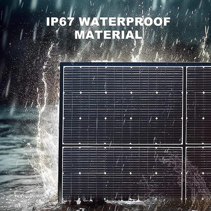 ALLPOWERS SP039 600W Portable Solar Panel Foldable Solar Charger with 24% High Efficiency Monocrystalline Cells IP67 Waterproof for Generator RV Camping Motorhome Off-Grid Power Backup