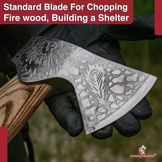 Armory Replicas™ Big Chief Functional High Carbon Steel Wood Handle Camping Outdoor Axe