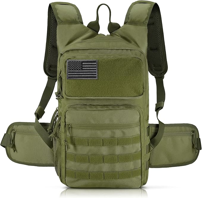 Tactical Hydration Pack Lightweight Insulation Water Backpack Molle Hydration Backpack for Hiking Running Cycling Climbing Hunting Fishing