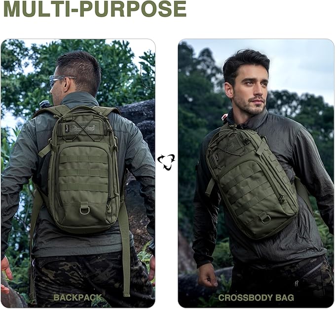Mardingtop Small Tactical BackpackMolle Military Rucksack Daypack for Backpacking Camping Hiking Traveling18L Backpack