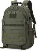 HUNTVP Military Tactical Backpack 40L Large Army 3 Day Pack Molle Bag Backpacks WR Hunting Rucksack (Army Green)