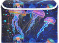 Ocean Jellyfishes Bubbles and Starfishes Collapsible Storage Bins with Lids Decorative Fabric Cubes Closet Organizer Basket Boxes Containers for Clothes Box Chest Folding Rec