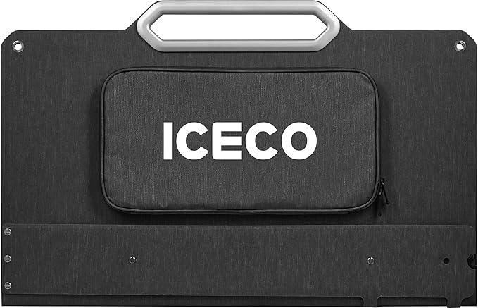 ICECO SP80 Portable Solar Panels 80W High-Efficiency Monocrystalline Solar Panel Foldable Solar Charger with Adjustable Kickstand Waterproof IP67 for Outdoor Camping RV and Emergency Backup