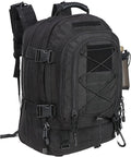 Large Tactical Backpack for Men Military Backpack with DIY System for Travel WorkCampingHuntingHikingSports (BLACK)