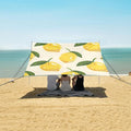 ALAZA Yellow Lemon Beach Tent Sun Shelter Portable Canopy Sunshade for Outdoor Camping Picnics Backyard Fun 10x9 ft
