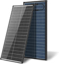 100W Bifacial Solar PanelN-Type 12V 18BB 25% High-Efficiency A+ Monocrystalline Cell IP68 Waterproof Solar Panel for RV Marine Boat Trailer Camper Rooftop Farm and Other Off-Grid System