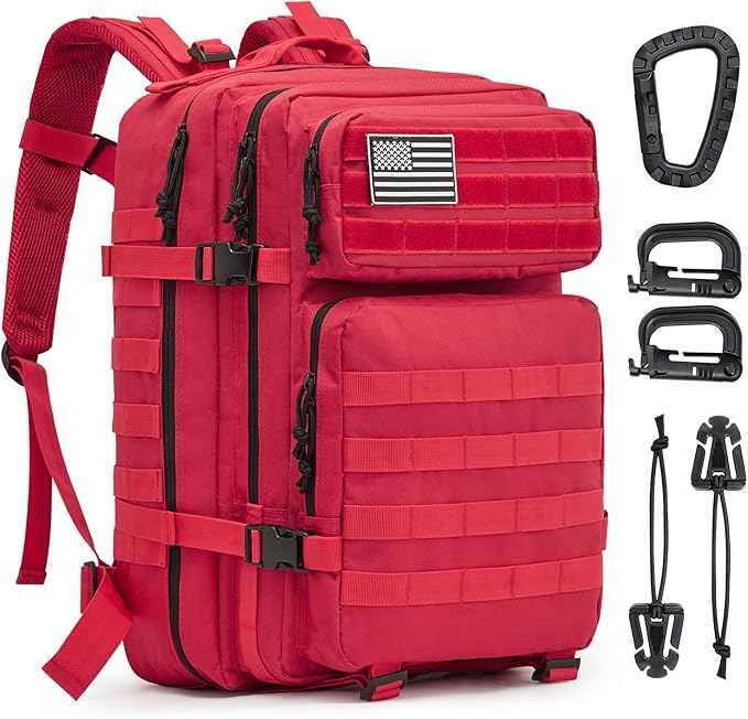 G4Free 45L Military Tactical Backpack 3 Day Assault Survival Molle Pack Bug Out Bag Travel Fishing Backpack Rucksack