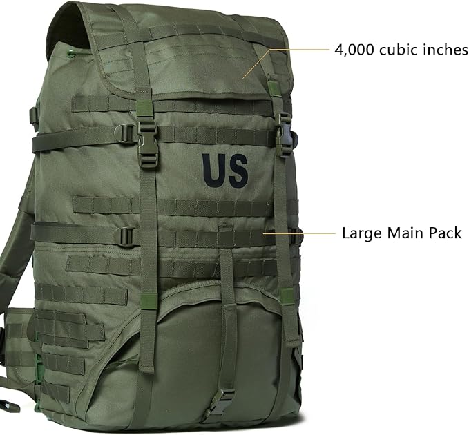 MT Military MOLLE 2 Large Rucksack with Frame Army Tactical Backpack