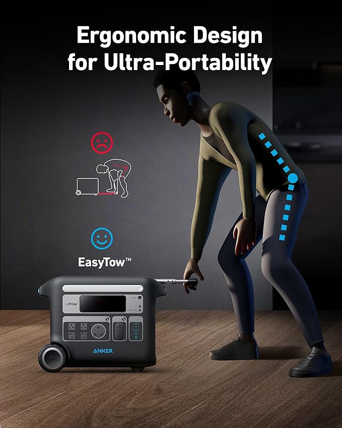 Anker SOLIX F2000 Portable Power Station PowerHouse 767 2400W Solar Generator GaNPrime Battery Generators for Home Use LiFePO4 Power Station for Outdoor Camping and RVs (Solar Panel Optional)