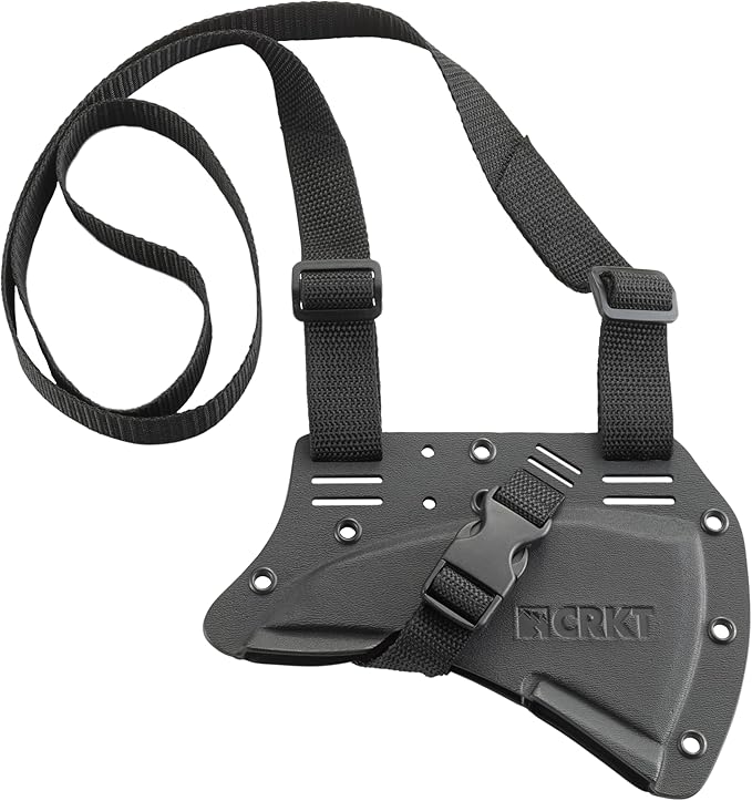CRKT Kangee T-Hawk Outdoor Survival Black Tomahawk with Sheath: SK-5 Plain Edge Blade Glass-Reinforced Nylon Handle 2725