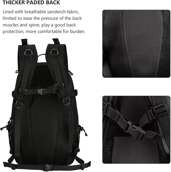 Tactical Backpack Hiking Day Pack Molle Rucksack Waterproof 30L Everyday Carry Bag