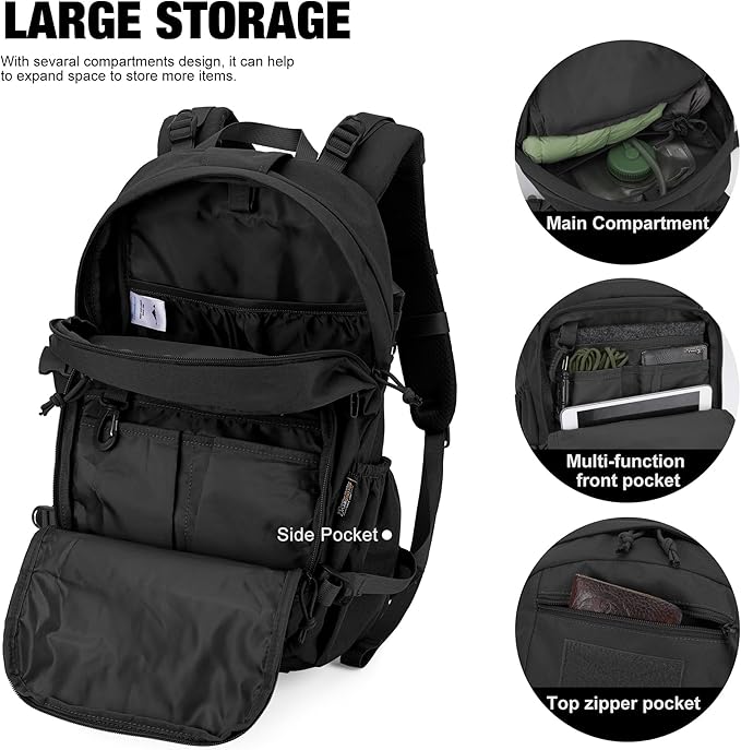 Mardingtop Small Tactical BackpackMolle Hiking Backpack for BackpackingCycling and Biking15L/25L Backpack