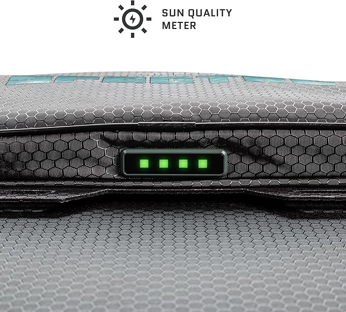 Dark Energy Spectre Folding 56W Solar Panel | USB-C and USB-C Output for Charging | Ultra-Durable IPX7 Waterproof Chainable Design Off The Grid Solar Powerhouse