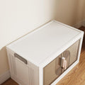 Stackable Storage Bins Lids Only for 22x12.4 Inch Medium SizeModern White