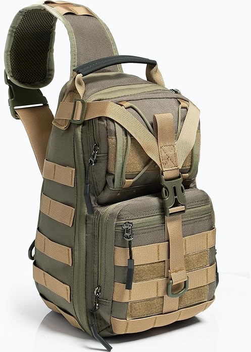 NICGID Tactical Military Backpack Daypack Molle Army Assault Pack Bug Out Bag Travel Fishing Hiking Trekking Rucksack