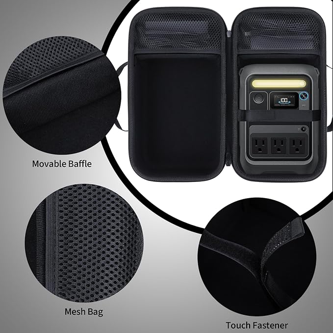 Case Compatible with Anker Portable Power Station SOLIX C300 288Wh LiFePO4 Battery 300W (600W Surge) Solar Generator