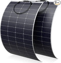 Solarapex 2-Pack 200Wwatt Flexible Solar Panel -Lightweight Mono Solar with ETFE Coating IP68 Waterproof Fiberglass Protection for 12V Battery Charging in RV Boat Marine Camping &amp Off-Grid(40