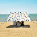 ALAZA Football Trophy Exercise Pattern Beach Tent Sun Shelter Portable Canopy Sunshade for Outdoor Camping Picnics Backyard Fun 10x9 ft