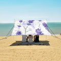 ALAZA Lavender in Watercolour Style Beach Tent Sun Shelter Portable Canopy Sunshade for Outdoor Camping Picnics Backyard Fun 10x9 ft