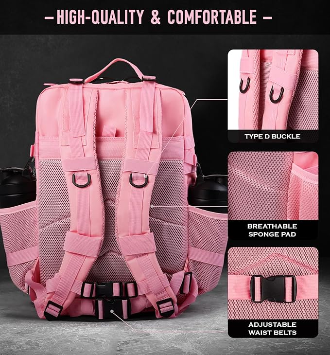 Military Tactical Backpack for Men 45L Molle Army 3 Days Assault Pack Bug Out Bag Water Resistant