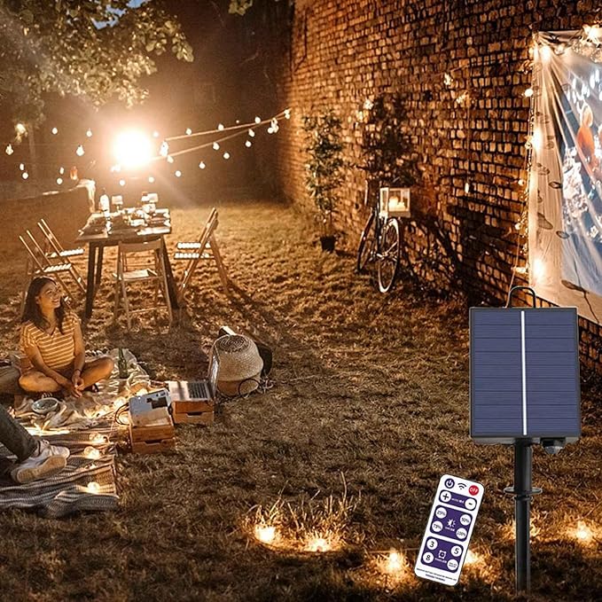 2X 1200mAh Solar Panel Control Box Kits Lithium Battery Panel for 3.7V 24V LED String Strip Lamp DC Charging
