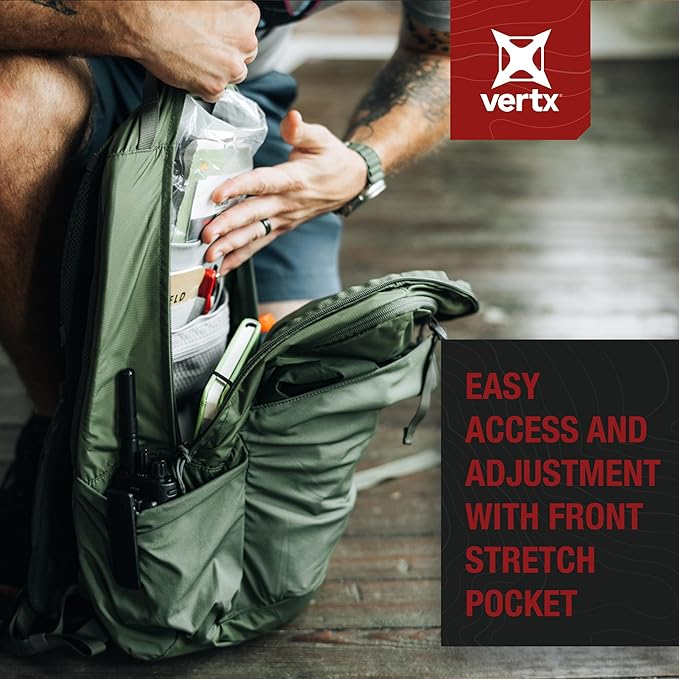 Vertx Long Walks Pack 28L Tactical Backpack EDC Gear Bag for CCW Travel Work Hiking Outdoors It's Black