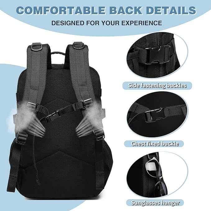 Wotony Tactical Backpack - Military waterproof backpack with multiple pockets and tactical gear for the outdoors (army green 25L)