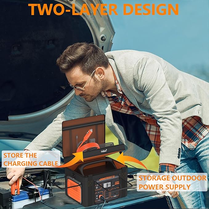 Travel Carrying Case for Jackery Explorer 500Portable Power Station Storage Bag Fits Jackery Explorer 500 with Waterproof Bottom Side Ventilation Double Layer for Jackery AccessoriesBag Only